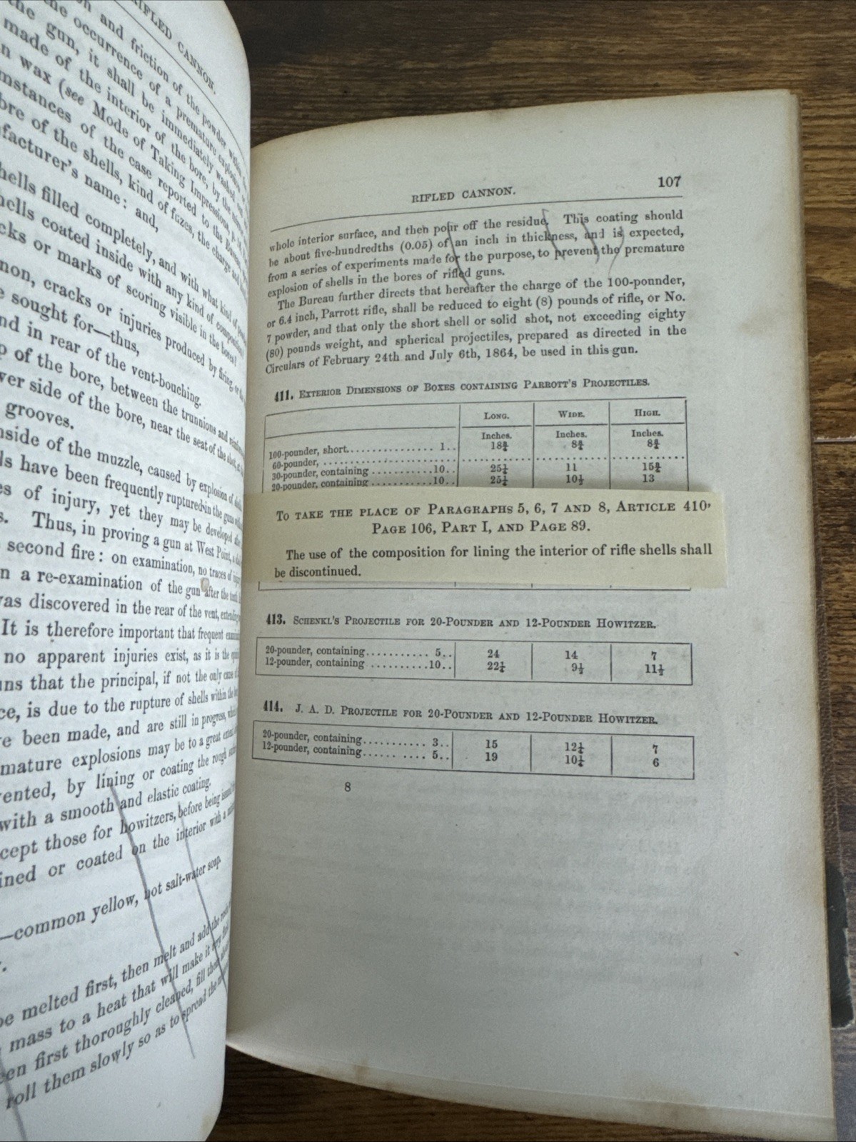 Original 1866 Ordnance Instructions for the United States Navy~Part I, II & III