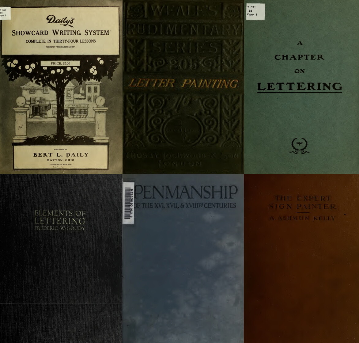 Lettering Alphabets Monograms Penmanship Writing Card Sign – 122 Old Books DVD