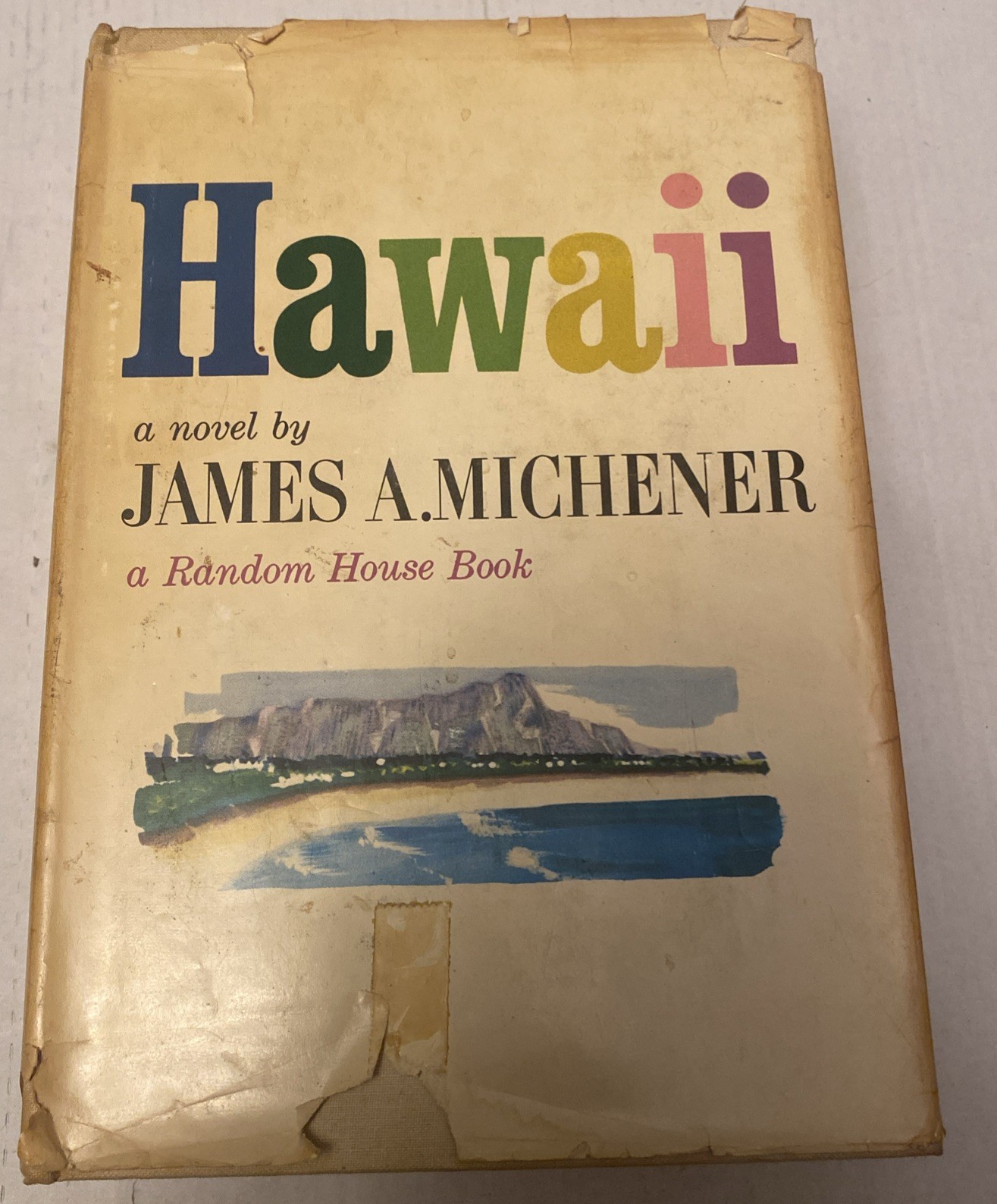 Hawaii: SIGNED A Novel by James A. Michener Hardcover, 1959 Edition