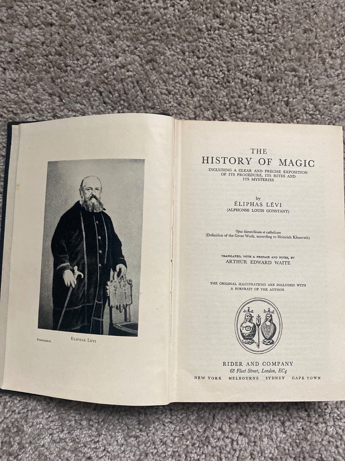 The History Of Magic By Eliphas Levi 1948 4th Ed. Translated by AE Waite