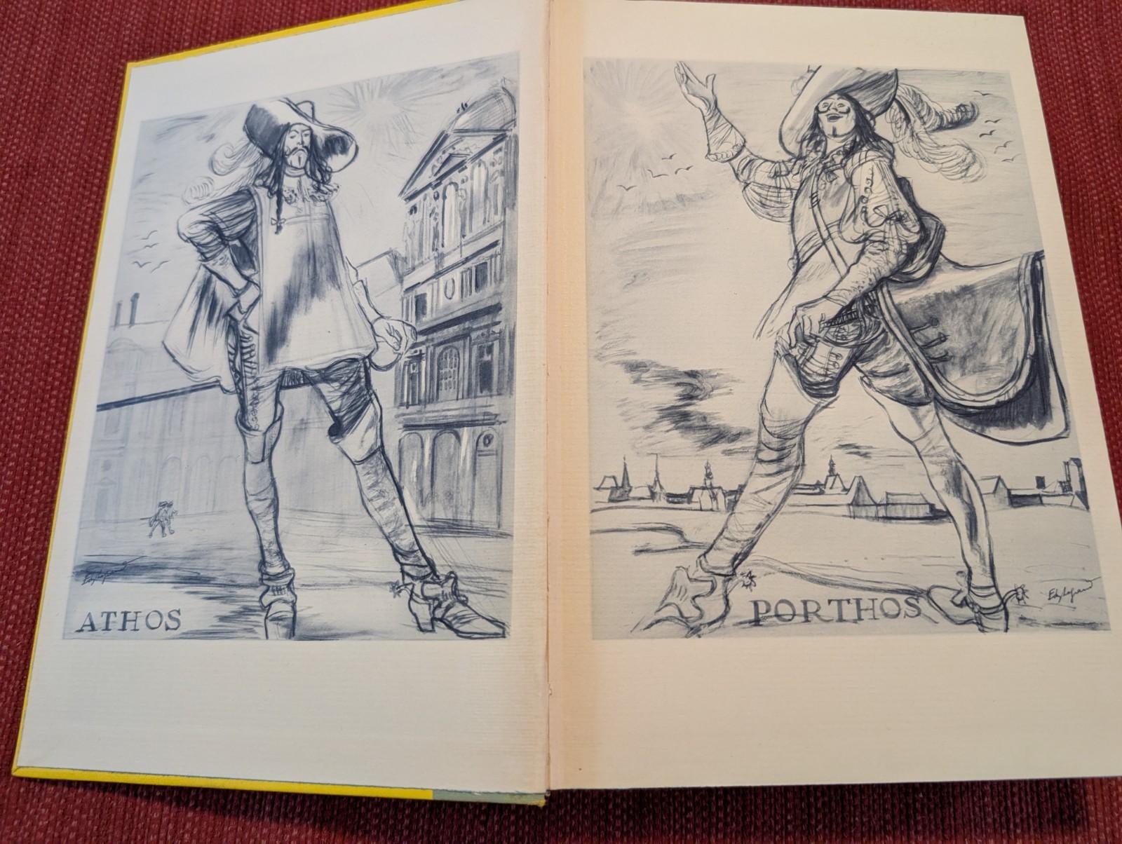 The Three Musketeers by Alexandre Dumas Fils (Heritage Press, 1950) Hardcover