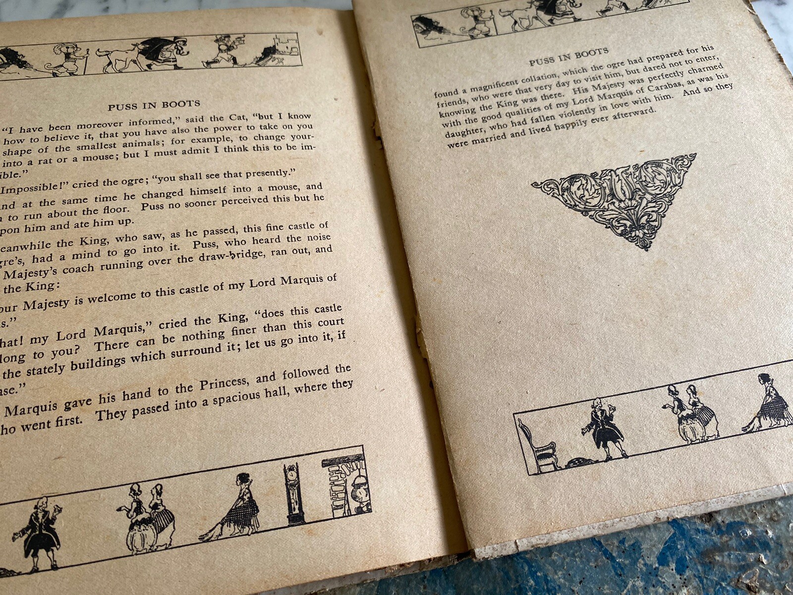 Antique Book: Fairy Tales Tom Thumb Trix Nix Goldsmith Donohue – 1922