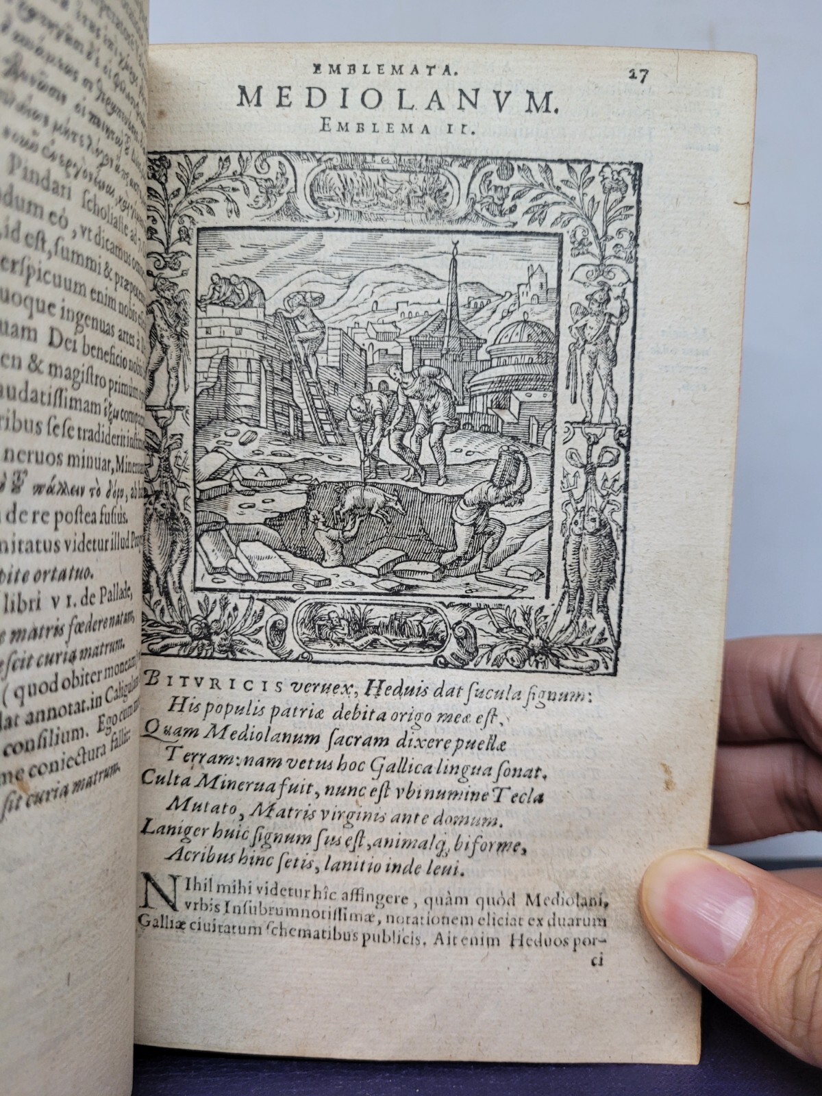 Omnia Andreae Alciati emblemata 1581(?) ~ Emblem Book ~ Woodcut Illustrations