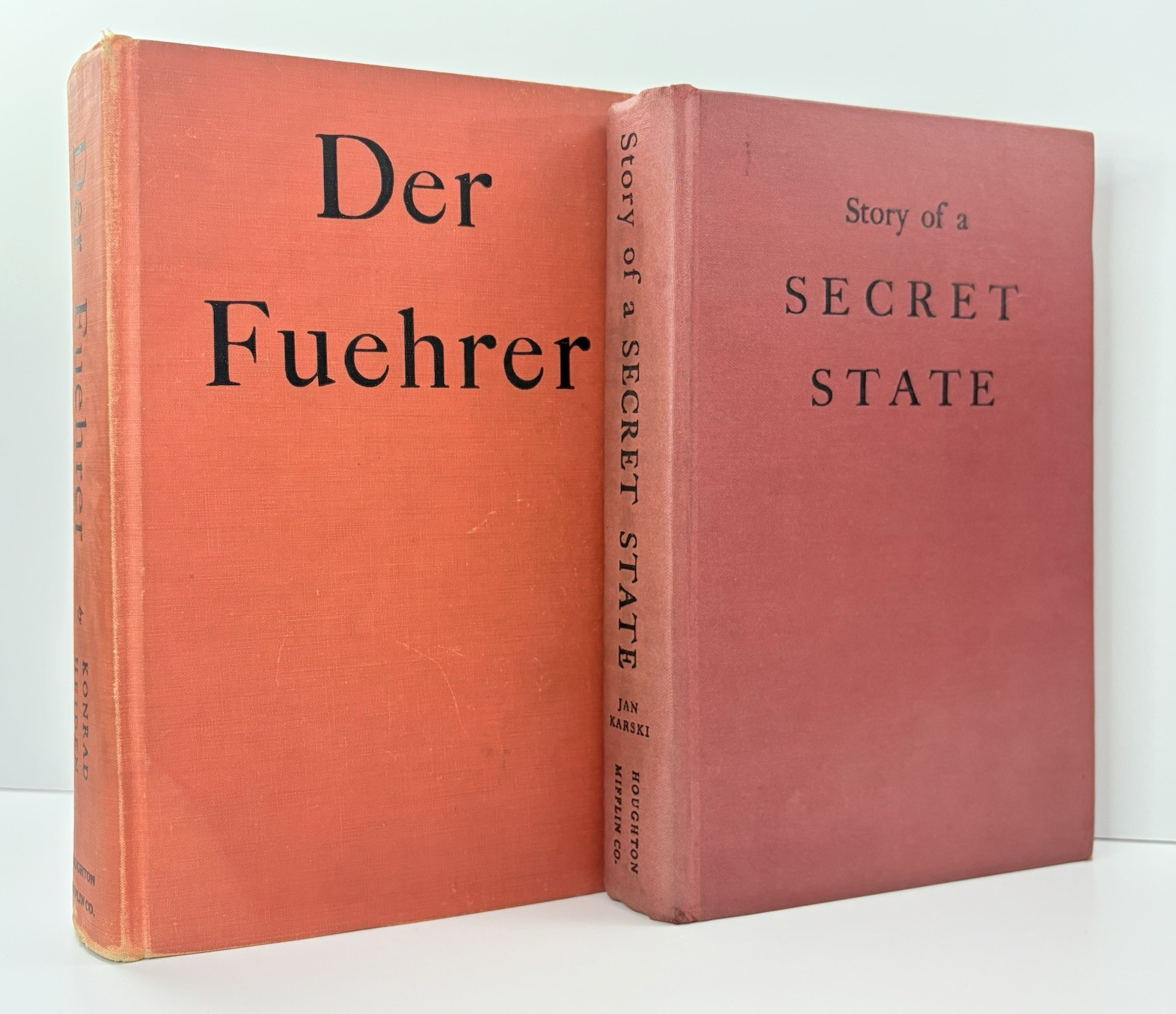 Der Fuehrer & Story of a Secret State 1944 1st Editions World War WWII HC Books