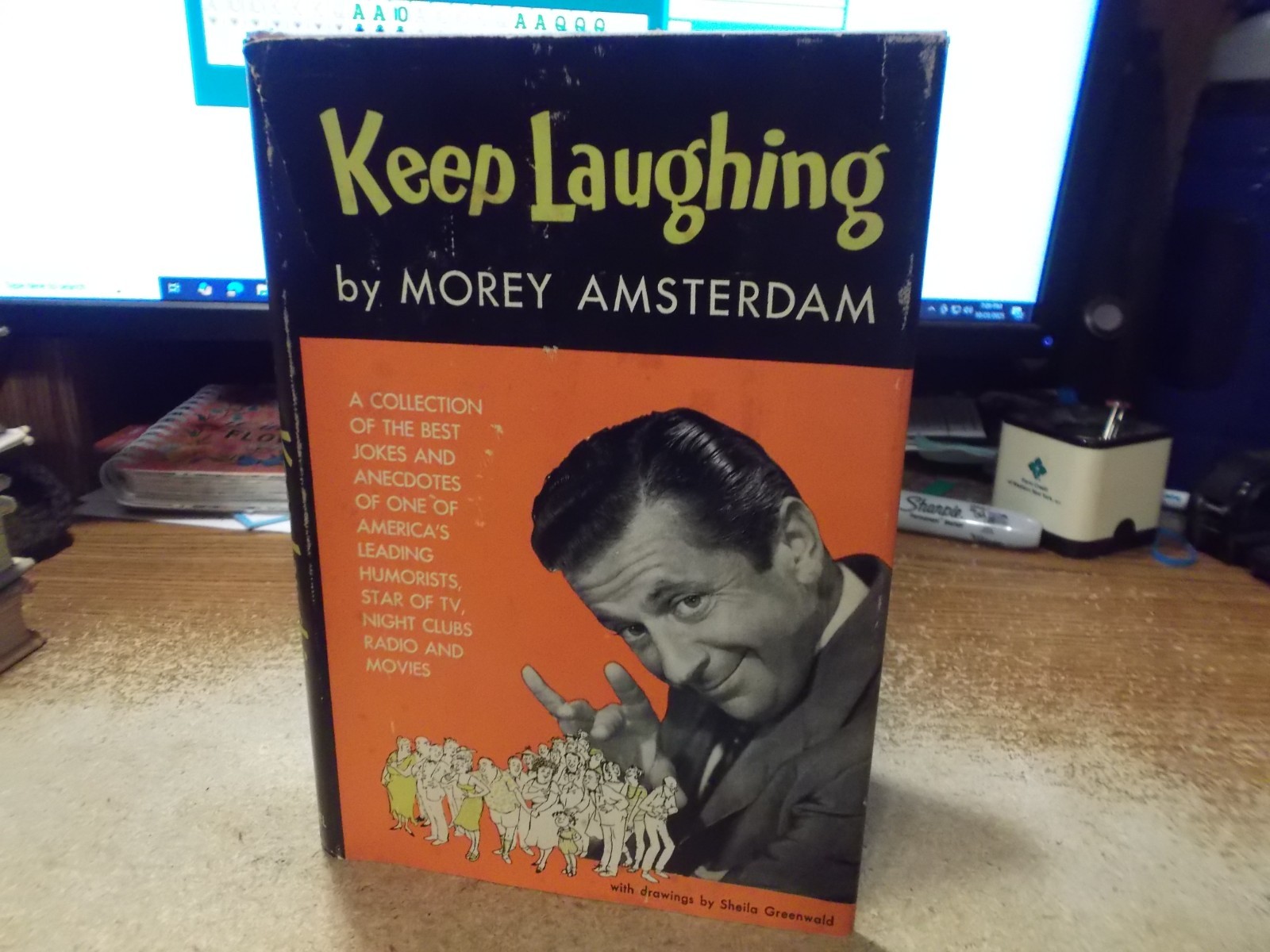 Keep Laughing – Morey Amsterdam – 1959 – 1st Edition – HC/DJ