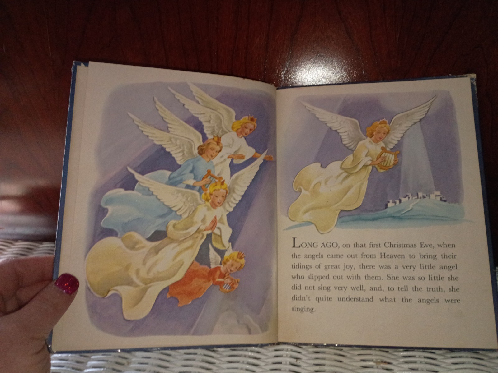 „Little Lost Angel“ Vintage Rand McNally Junior Elf Book – Vintage 1953 HC –
