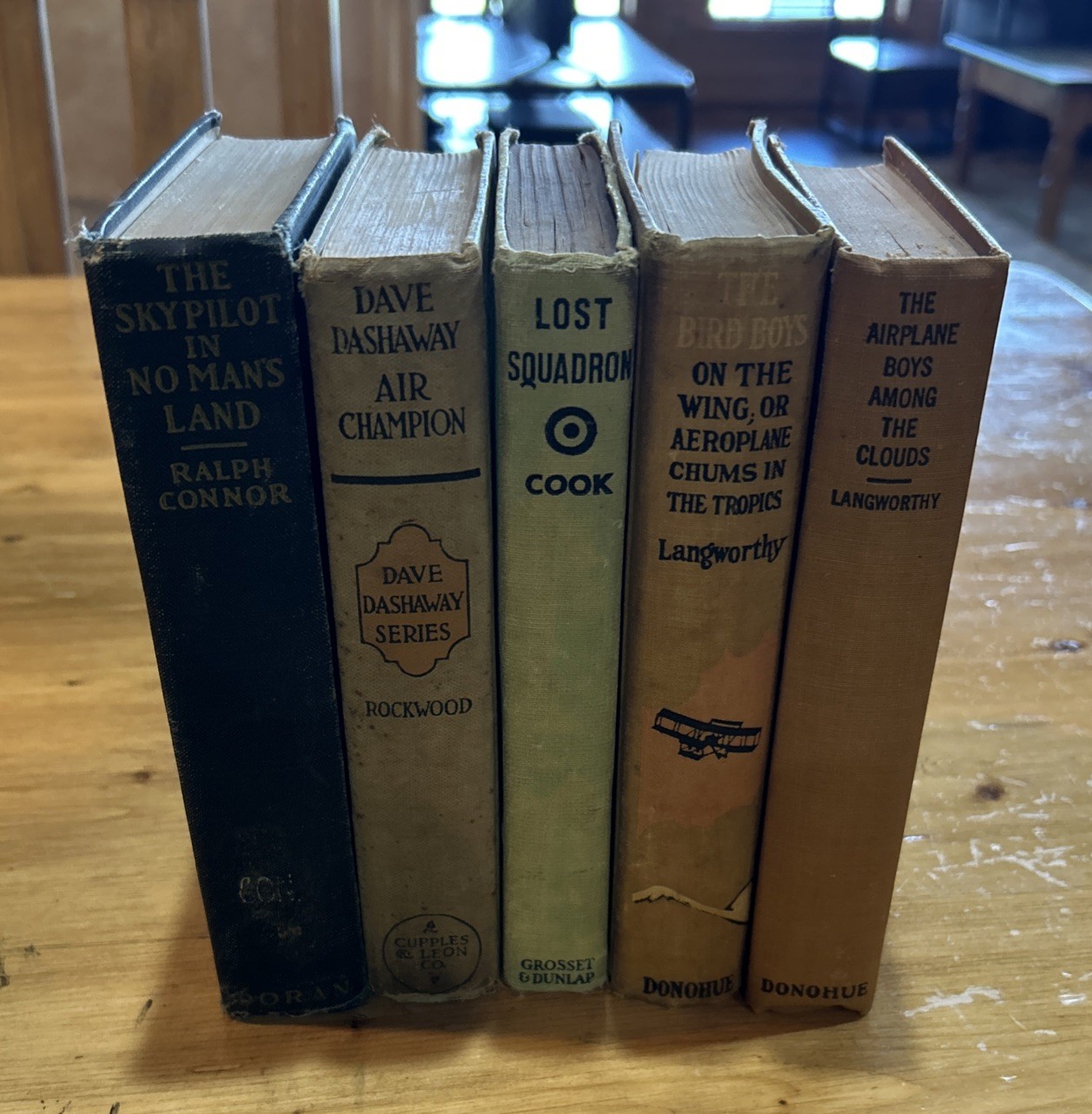 Antique Book Lot The Bird Boys Aeroplane Lost Squadron Dave Dashaway Airplane