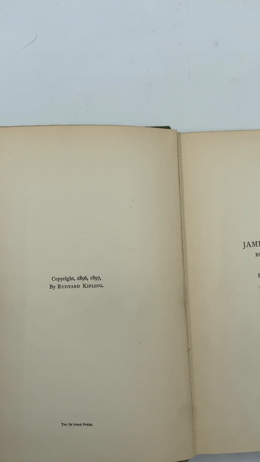 Captains Courageous: A Story of the Grand Banks Rudyard Kipling Hardcover 1899