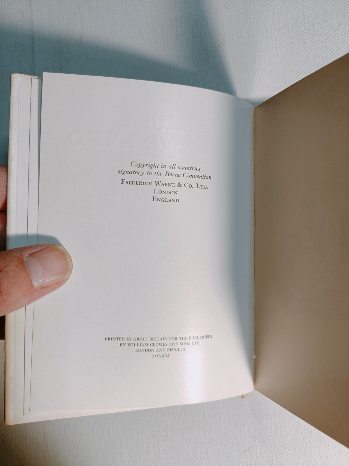 Fabula Petro Cuniculo – Beatricis Potteri – Frederick Warne hardback
