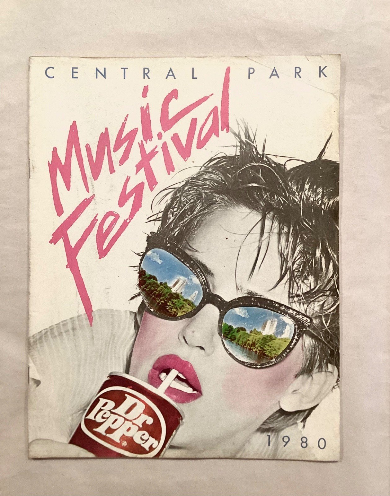 1980 Central Park Music Festival Official Concert Program,MANY ROCKERS SEE BELOW