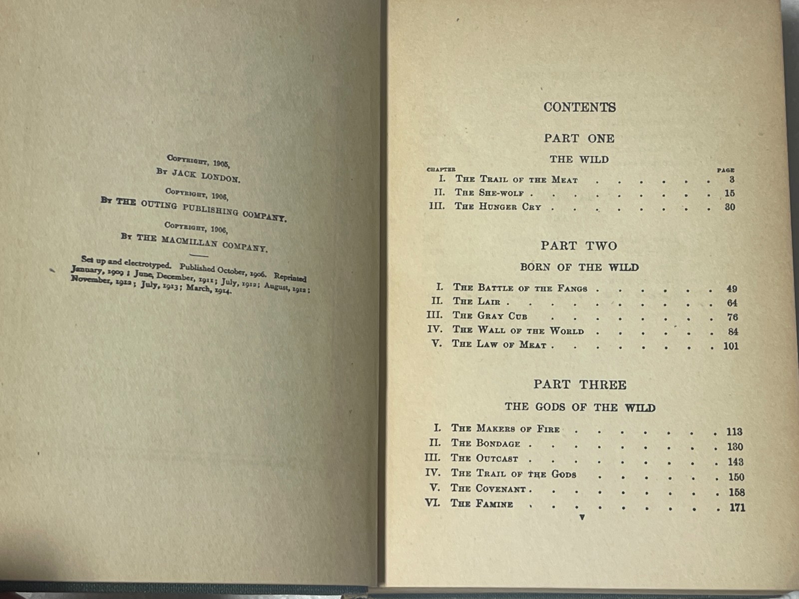 White Fang The Works Of Jack London The Review Of Reviews Co. New York Mar 1914