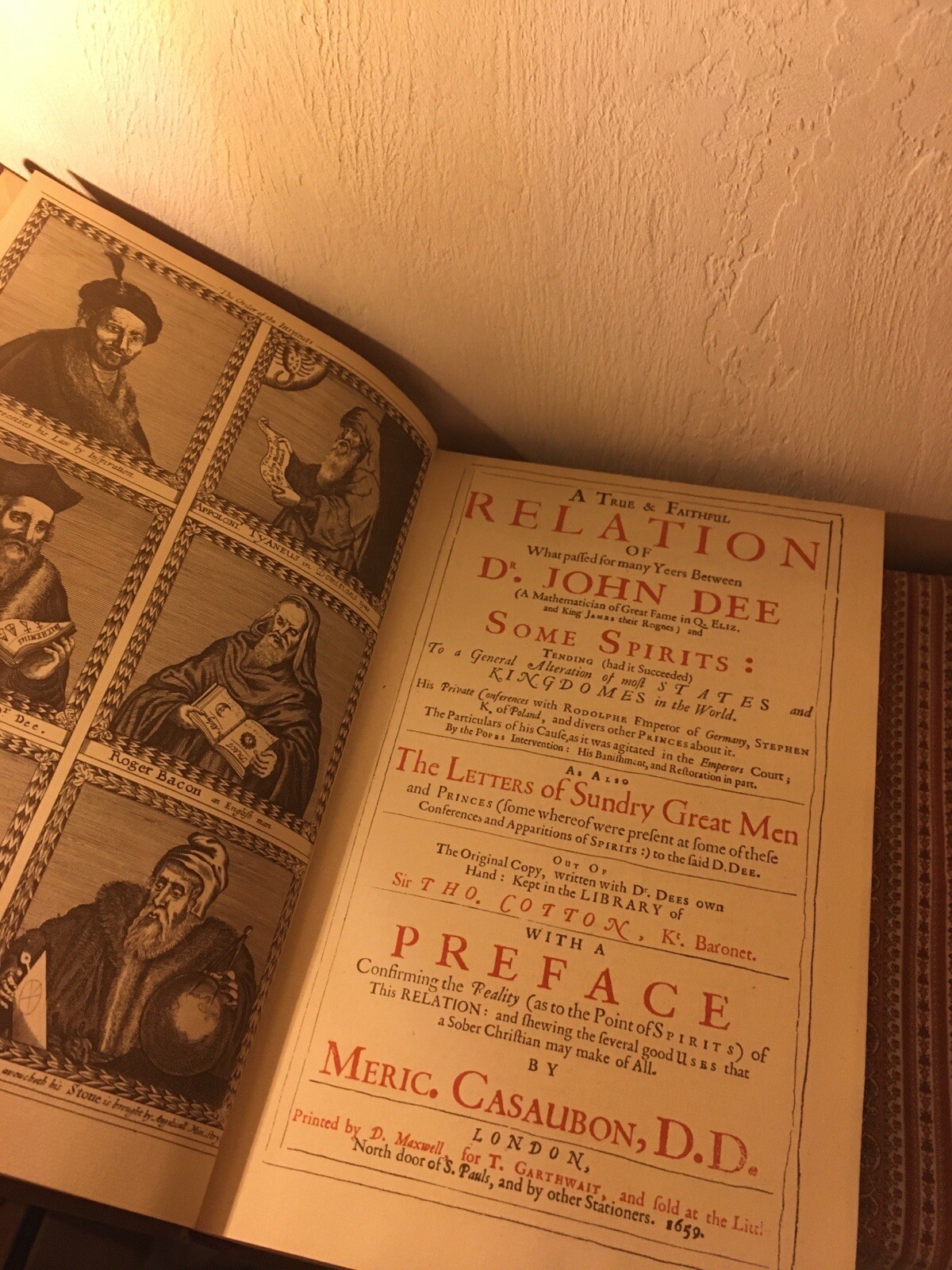 A True & Faithful Relation ~ Dr. John Dee OCCULT MAGICK ANGELS KABBALAH 107/500