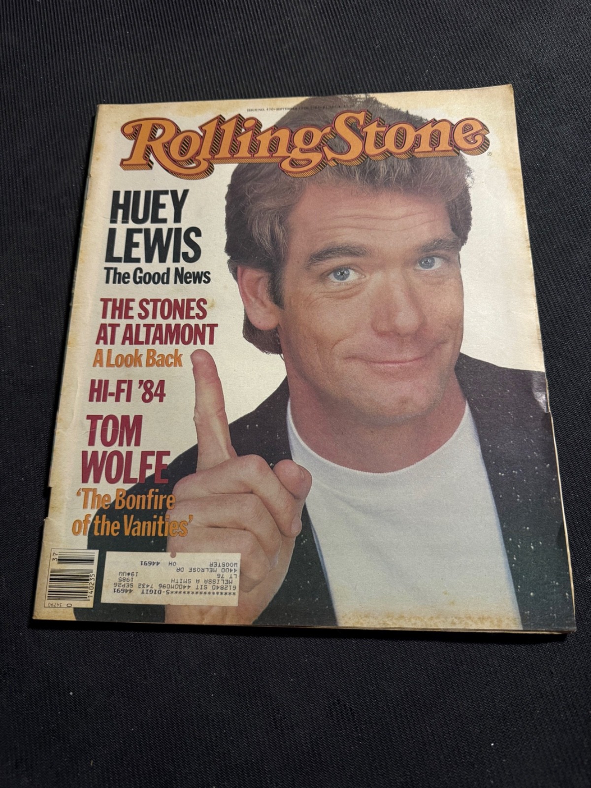 ROLLING STONE Magazine #430 September 13th 1984 – HUEY LEWIS