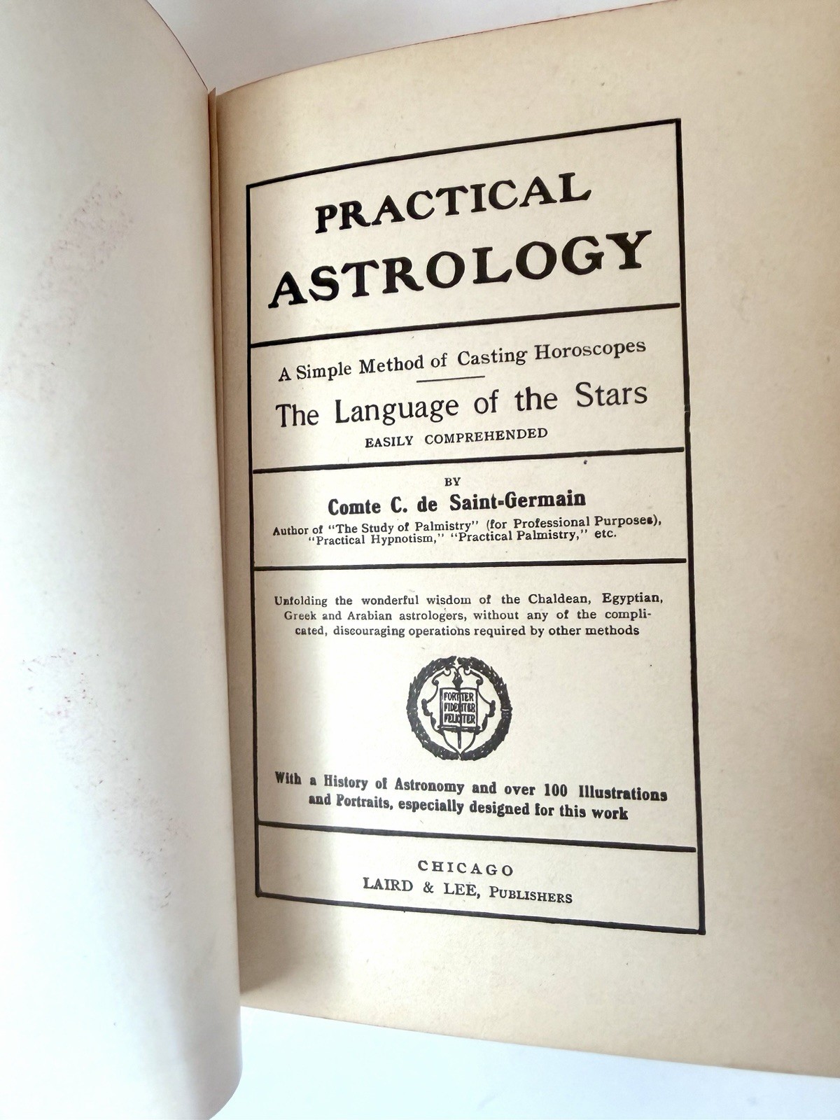 Practical Astrology by C. De Saint-Germain (1901 1st Edition Hardcover)