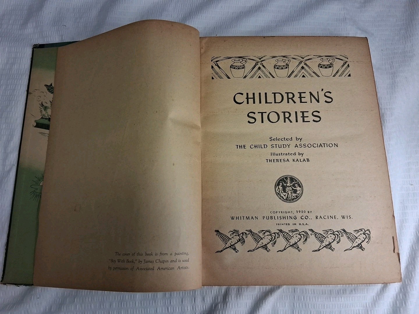 CHILDREN’S STORIES-THE CHILD STUDY ASSOCIATION-THERESA KALAB-HC-1950-WHITMAN PUB