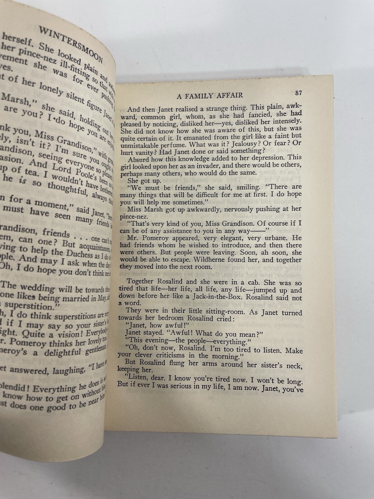 Wintersmoon Hugh Walpole c1927 Doubleday Doran and Company HC