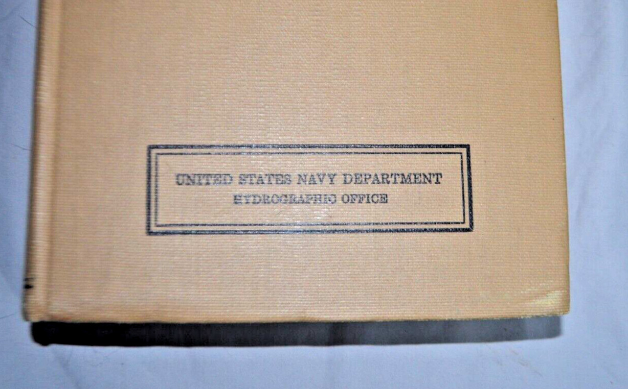 RARE 1938 Revised Edit American Practical Navigator Bowditch Pub No. 9 VINTAGE