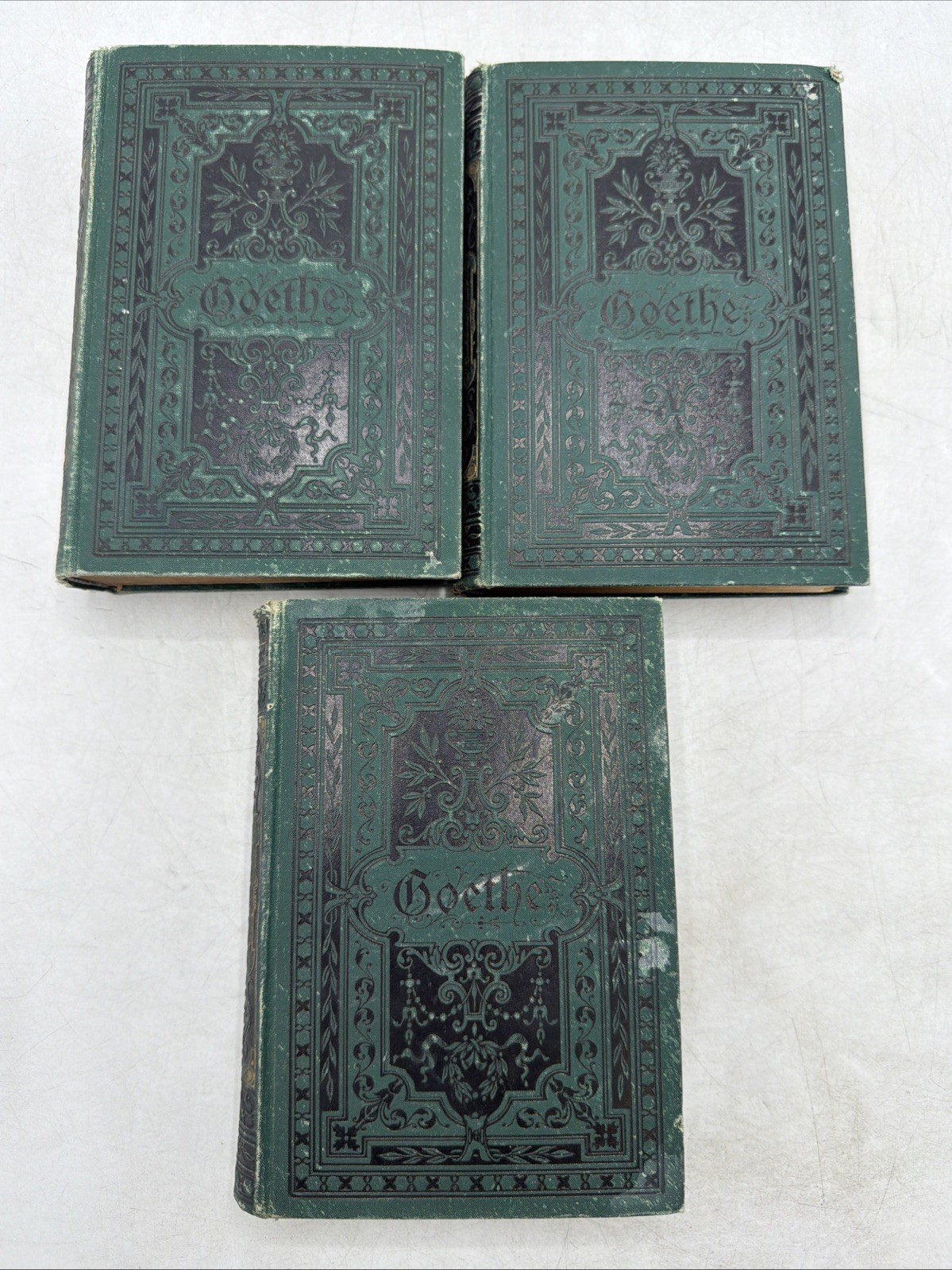 Goethe Werke Auswahl 3 Vols Reclam Leipzig 1-12 German Antique Set