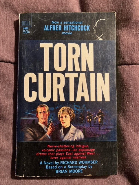 TORN CURTAIN RICHARD WORMSER JULY 1966 1ST PRINT Movie Tie-In PB VG CONDITION