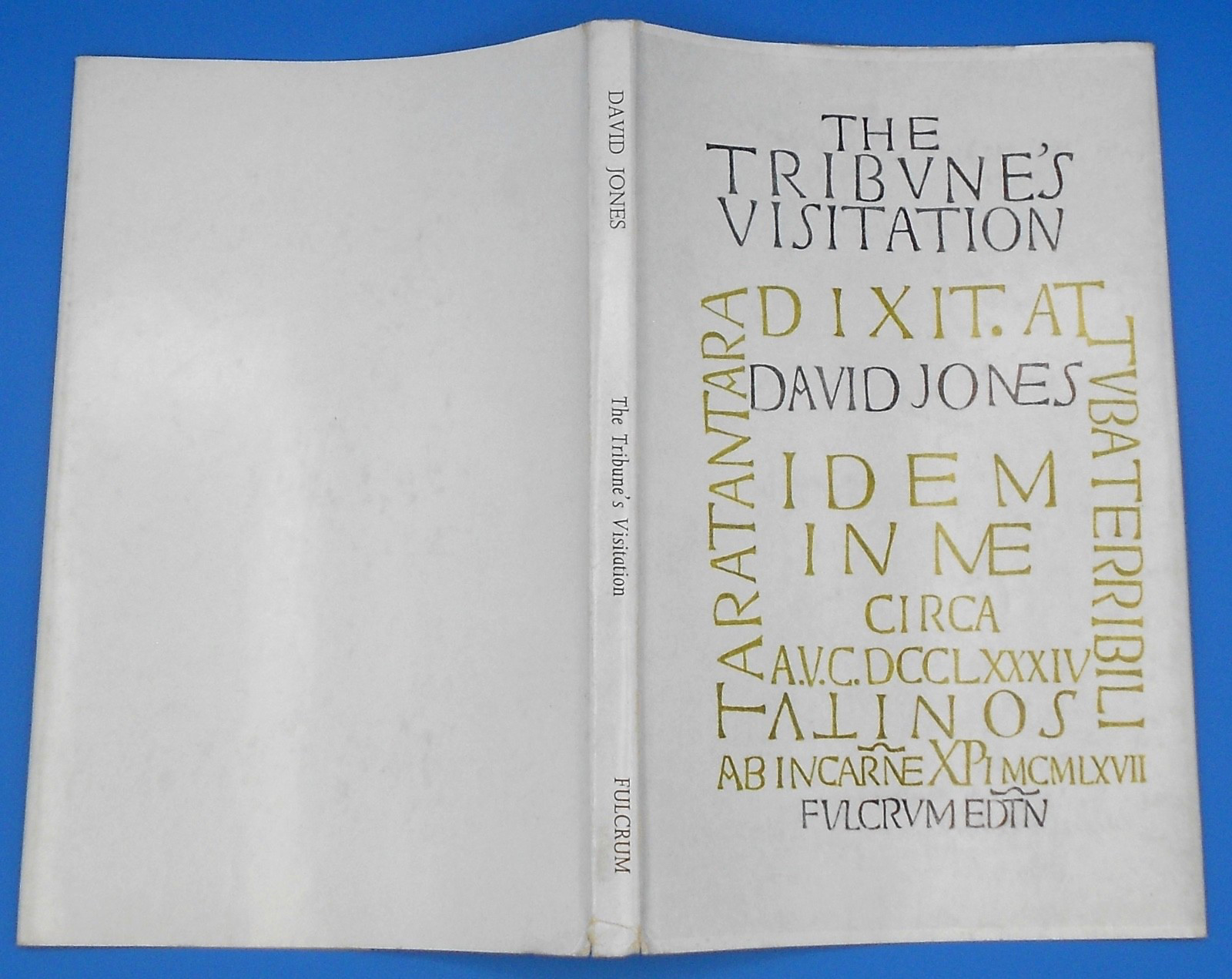 THE TRIBUNE’S VISITATION by DAVID JONES 1969, 1ST EDITION HC/DJ NF/VG+ POETRY