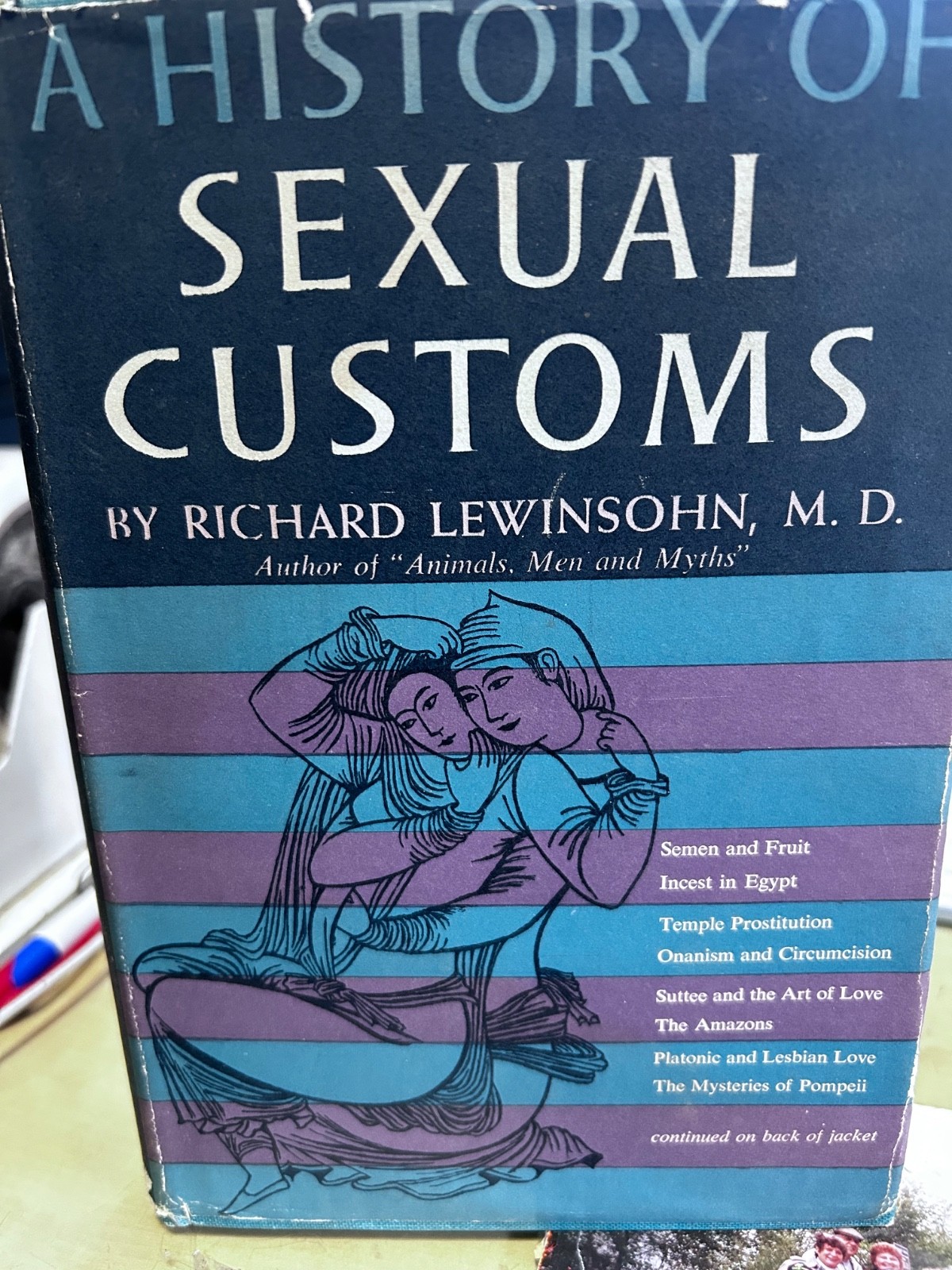A HISTORY OF SEXUAL CUSTOMS by Richard Lewinsohn (1958, HB)