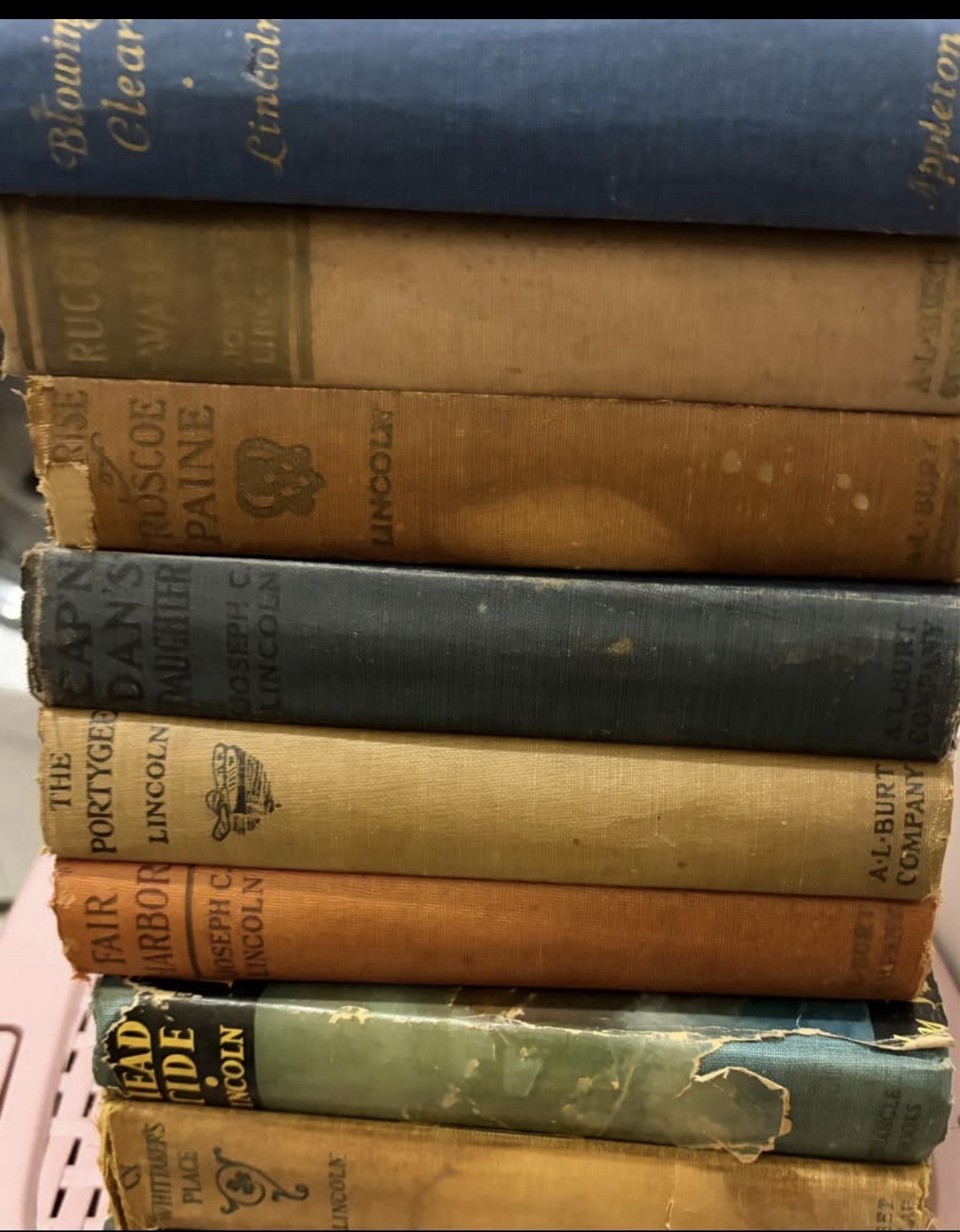 Antique Books Joseph C. Lincoln Book Lot Of 8 Titles Early 1900’s Collection