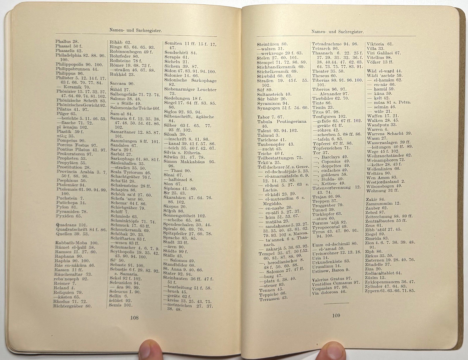 1913 PALESTINE ANTIQUITIES BIBLICAL ARCHAEOLOGY THOMSEN 42 ILLUSTRATIONS GERMAN