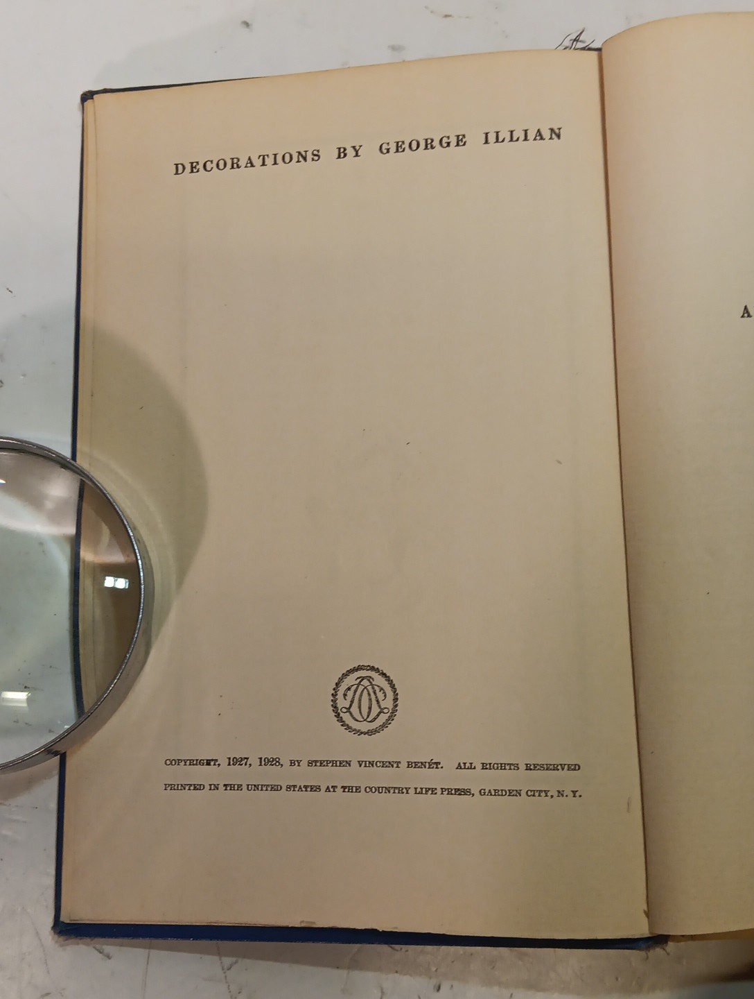 First Edition „John Brown’s Body“ by Stephen Vincent Benét (1928)