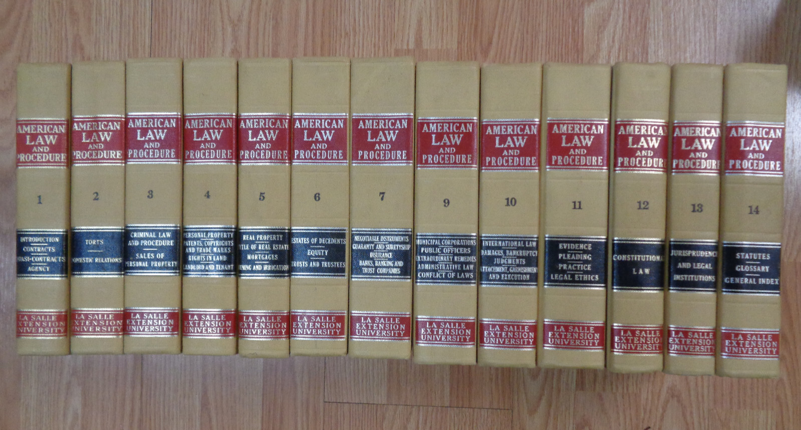 1965 American Law & Procedure La Salle Extension University Book Volume Set 14