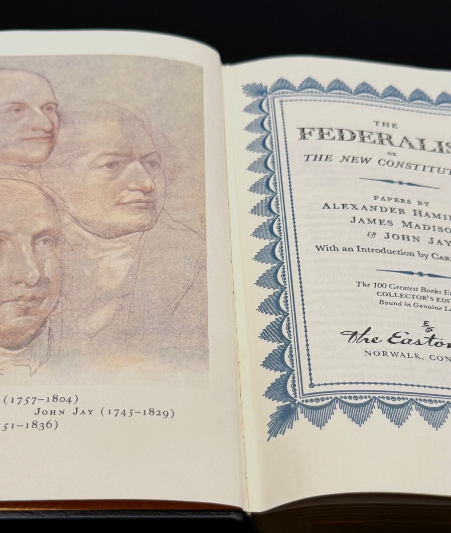 Easton Press The Federalist 1787-88 Hamilton Madison Jay 1979 Leather Book
