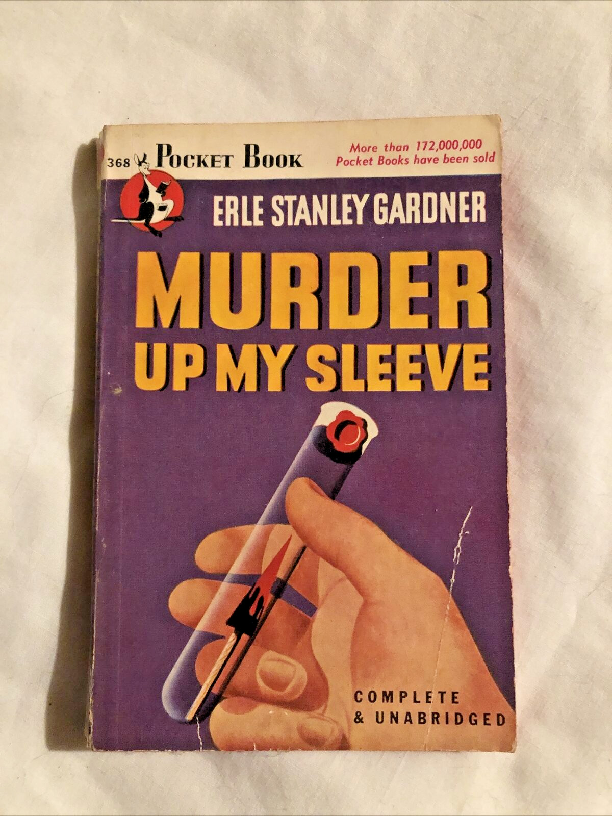 Erle Stanley Gardner „Murder Up My Sleeve“/Pocket Books Inc Vintage On 1948 5th