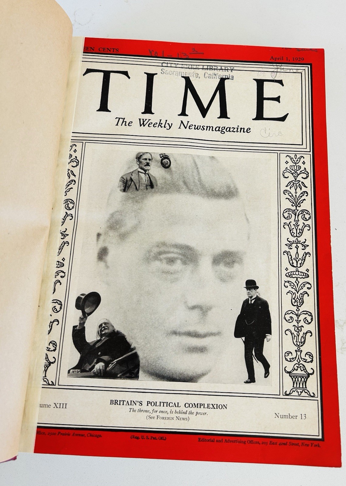 1929 Time Magazines Library Bound Vol 13 April—June Including Princess Lilybet