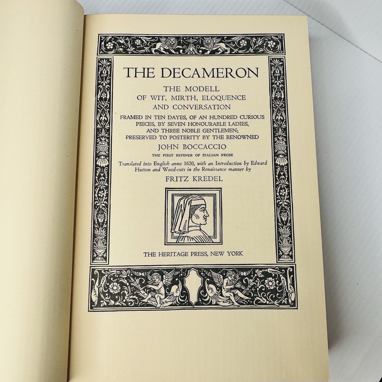 THE DECAMERON BY JOHN BOCCACCIO 1940 HERITAGE PRESS ILLUSTRATED BY FRITZ KREDEL