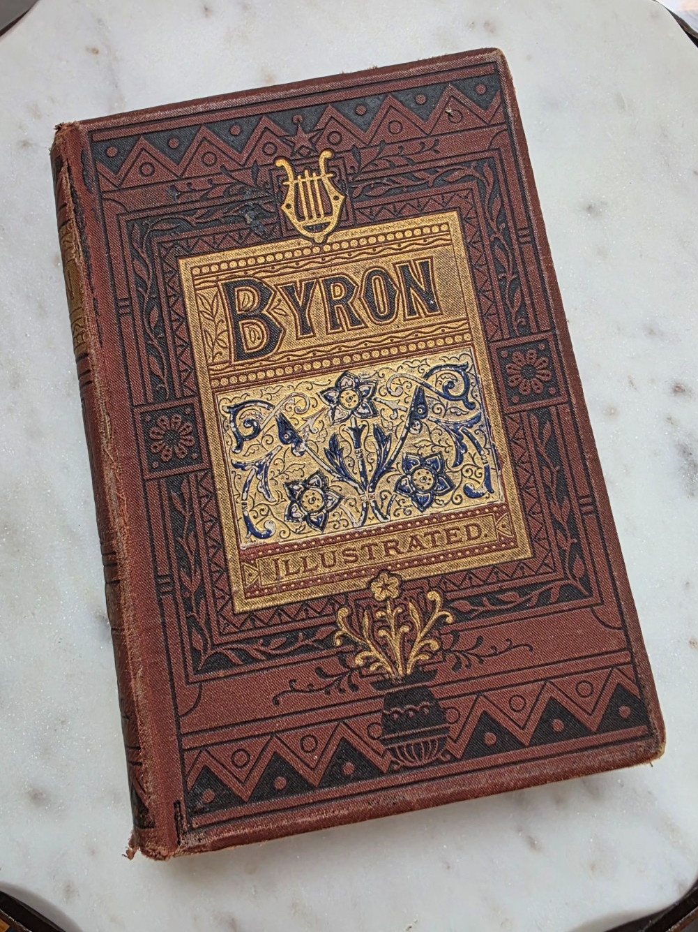 Lord Byron Poems Illustrated Routledge Hardcover c.1880s