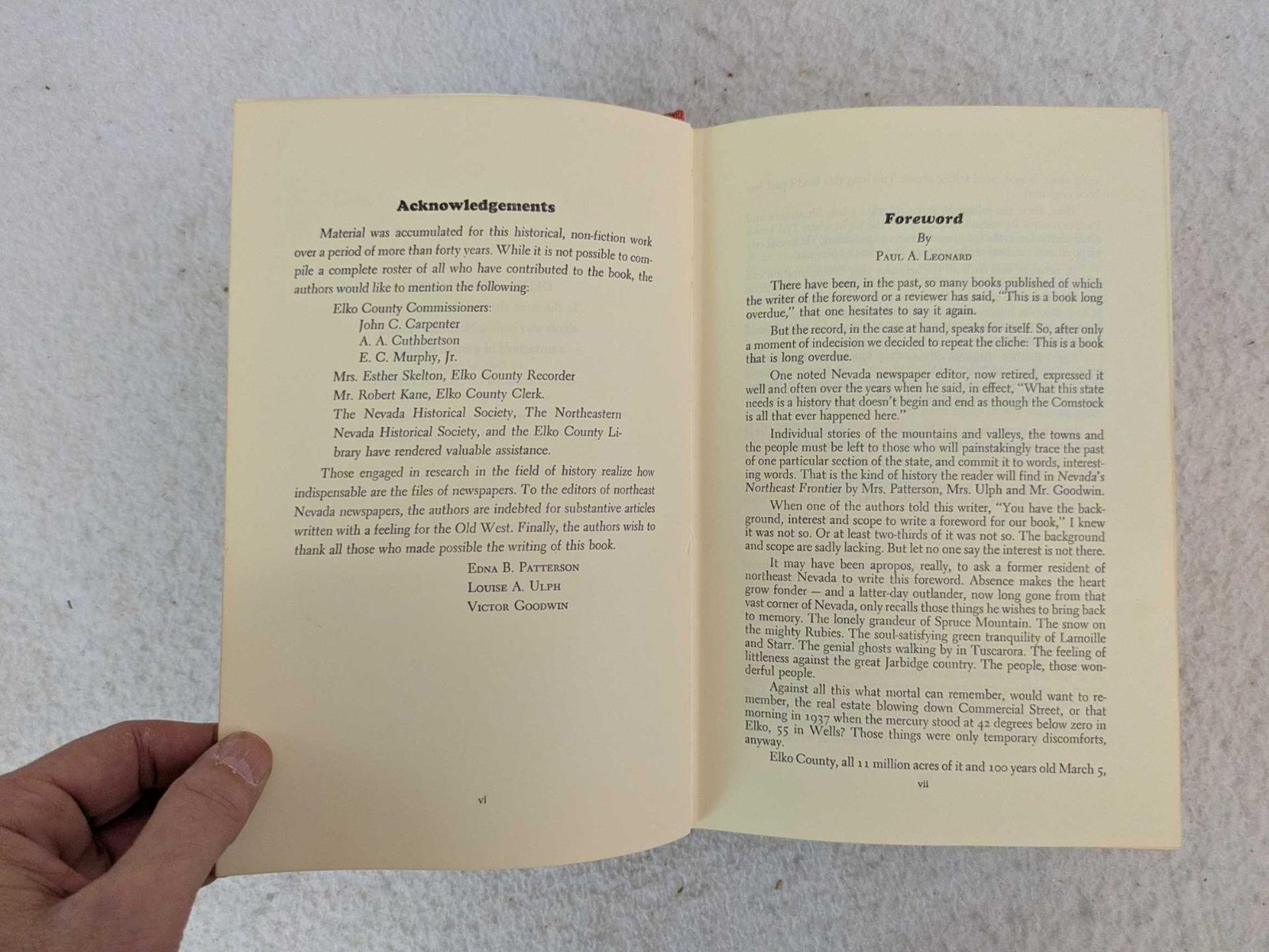 Patterson, Ulph & Goodwin NEVADA’S NORTHEAST FRONTIER 1968 Western Publishing