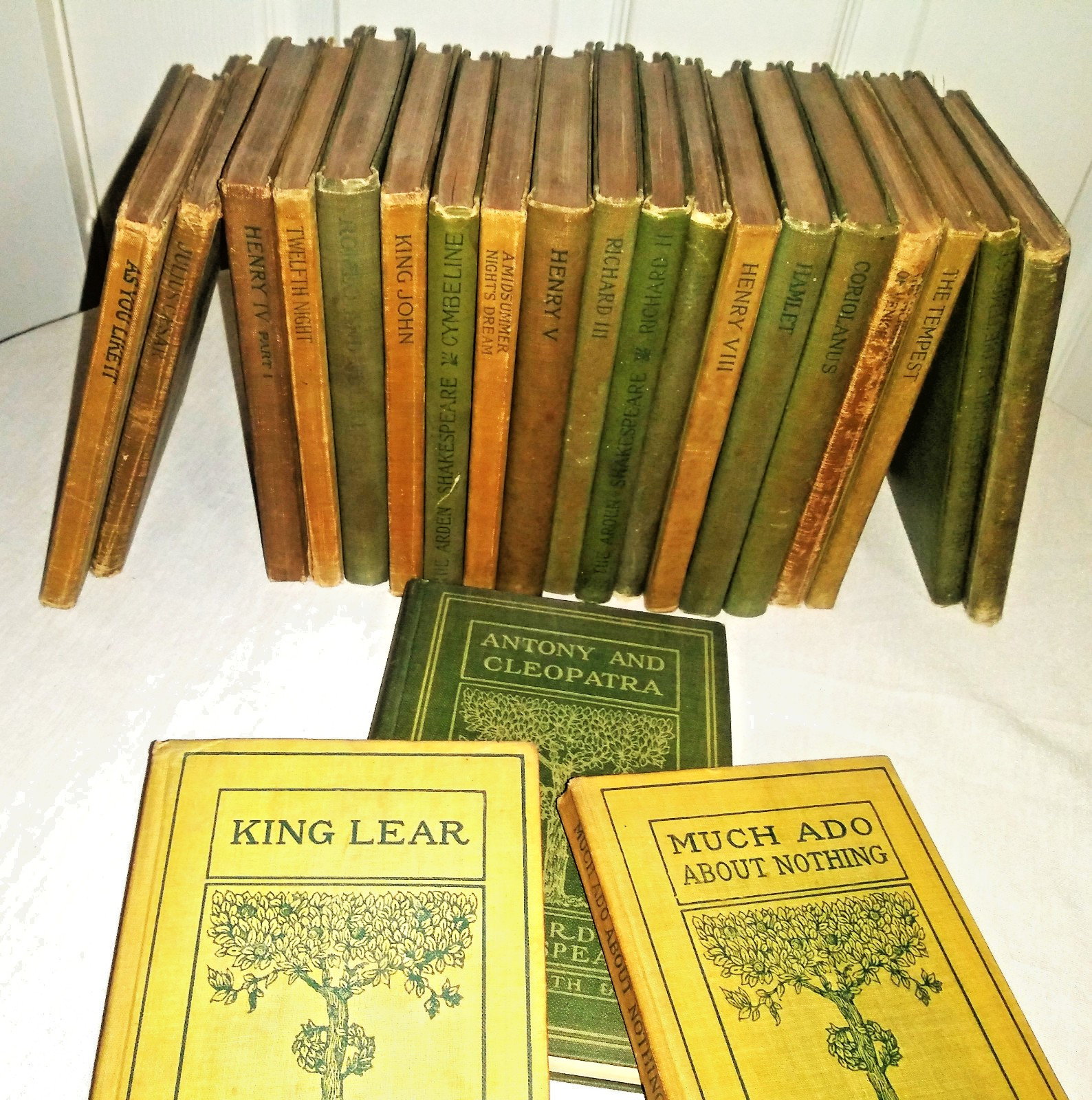 Antique 1900’s The Arden Shakespeare, LOT of 22, DC Heath and Co. Hardcover