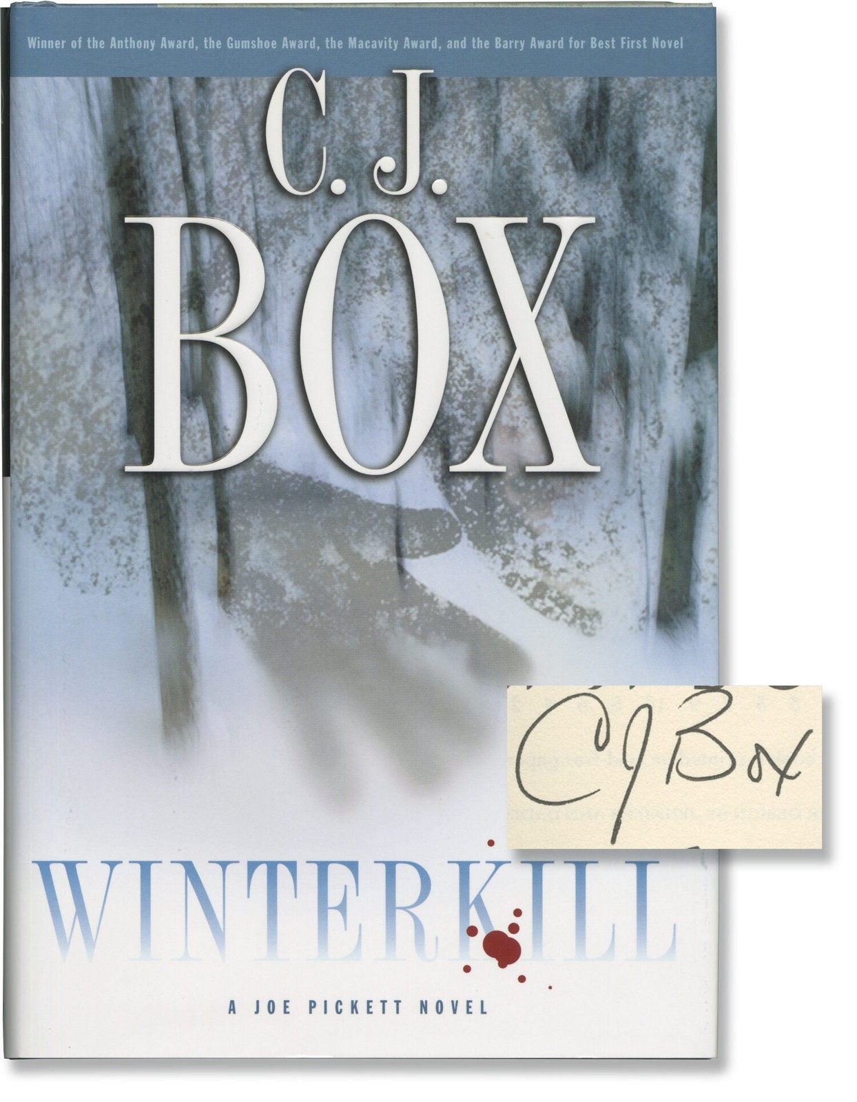 C J Box WINTERKILL First Edition inscribed Signed 2003 #168841