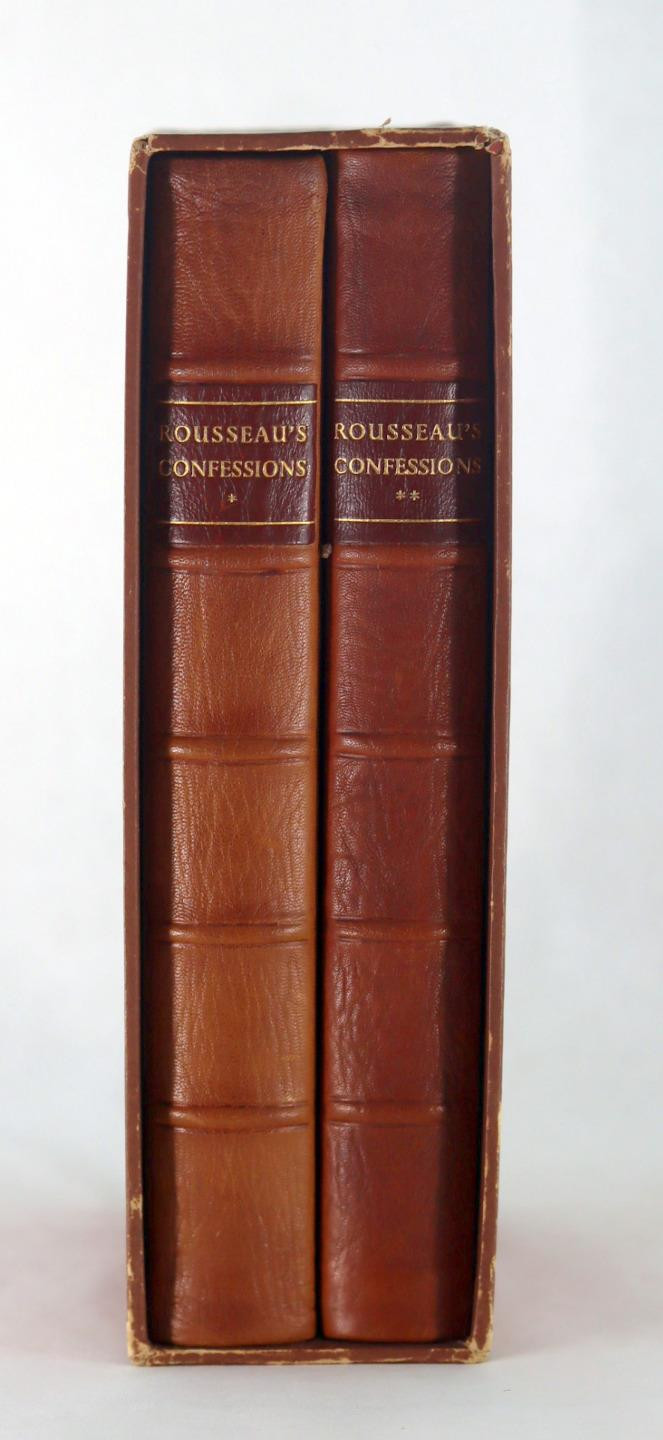 Nonesuch Press Leather Binding 1938 The Confessions of J J Rousseau