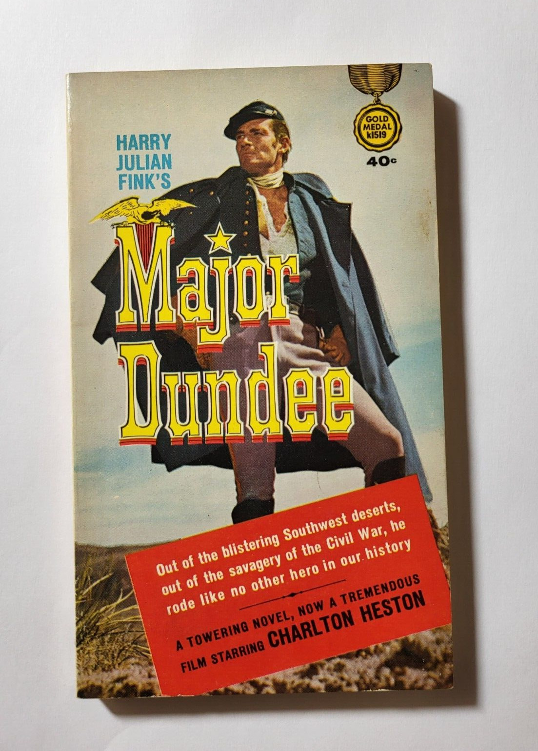 Major Dundee by Richard Wormser 1965 Gold Medal Paperback