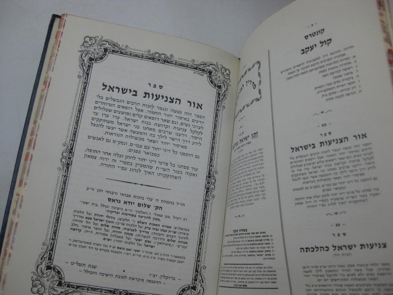 5 POLEMICAL BOOKS REGARDING KASHRUT, TZNIUT + ????? ????????? ?????? by Gross