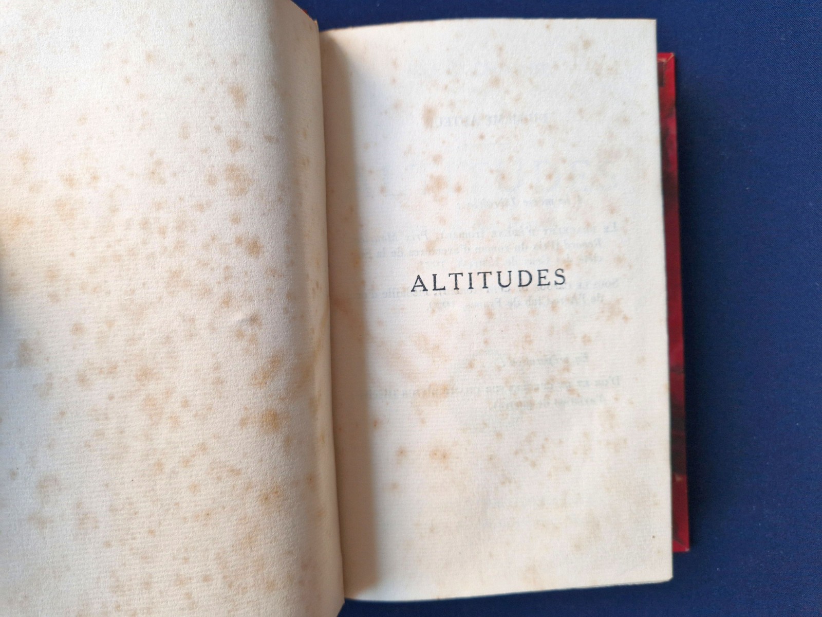 René Chambe ALTITUDES 1932 Signed Limited Ed 1/40 Half Leather Aviation French