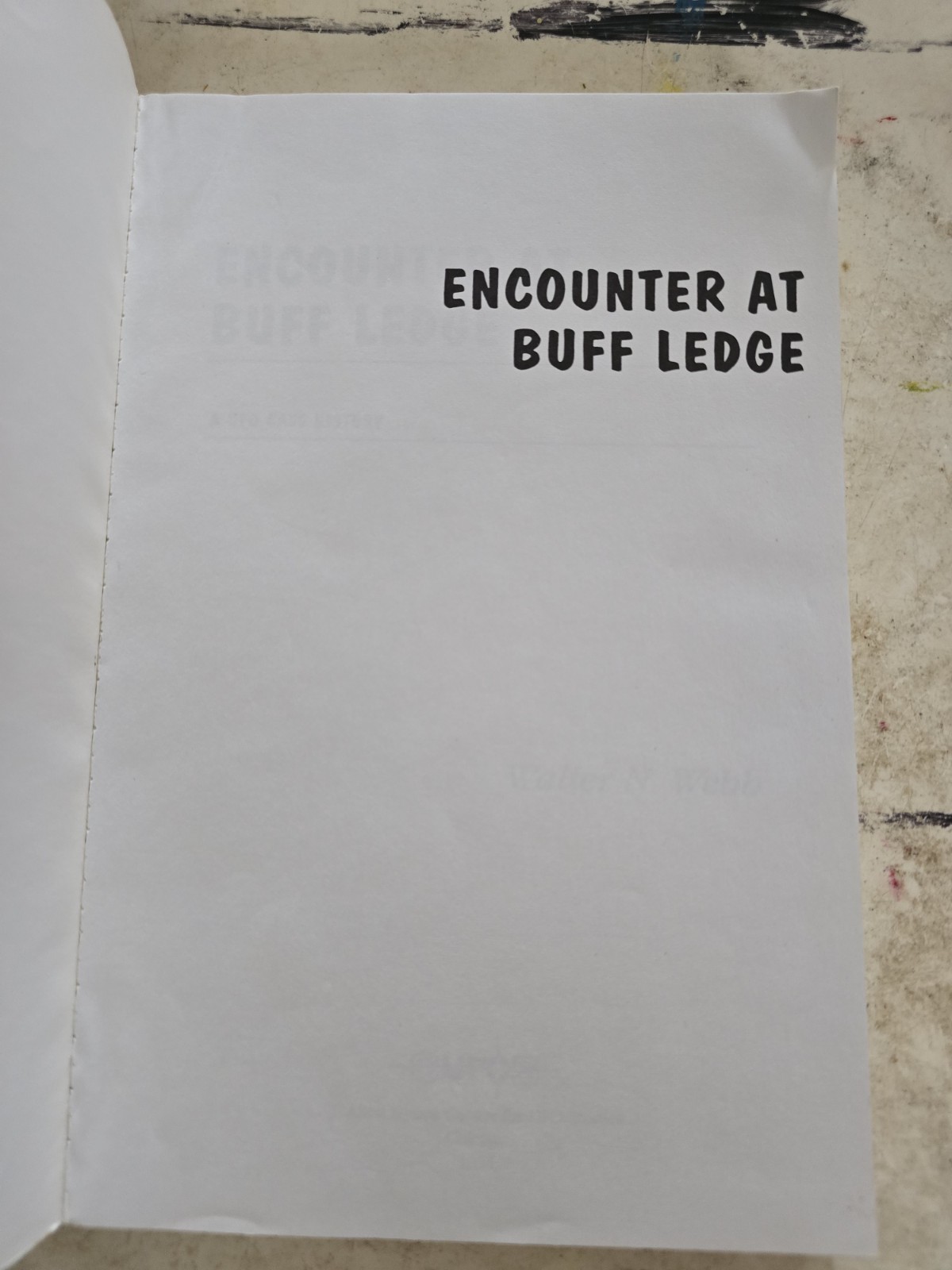 Encounter at Buff Ledge A UFO Case History Walter N. Webb 1994 PB Book 1st Ed.