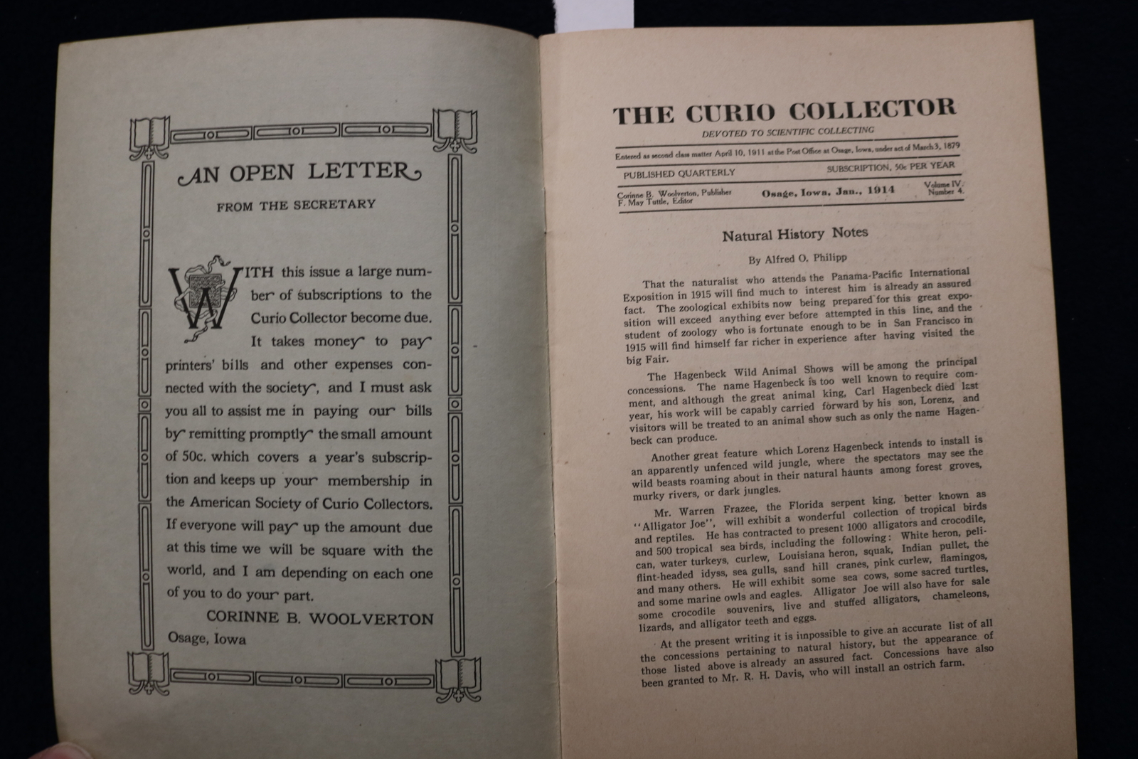 1912-1914 THE CURIO COLLECTOR QUARTERLY MAGAZINE – LOT OF 3 – K 1625