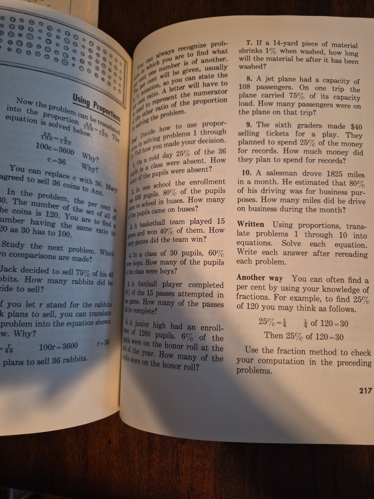Vintage 6th Grade Hardback Arithmetic Math Book 1963