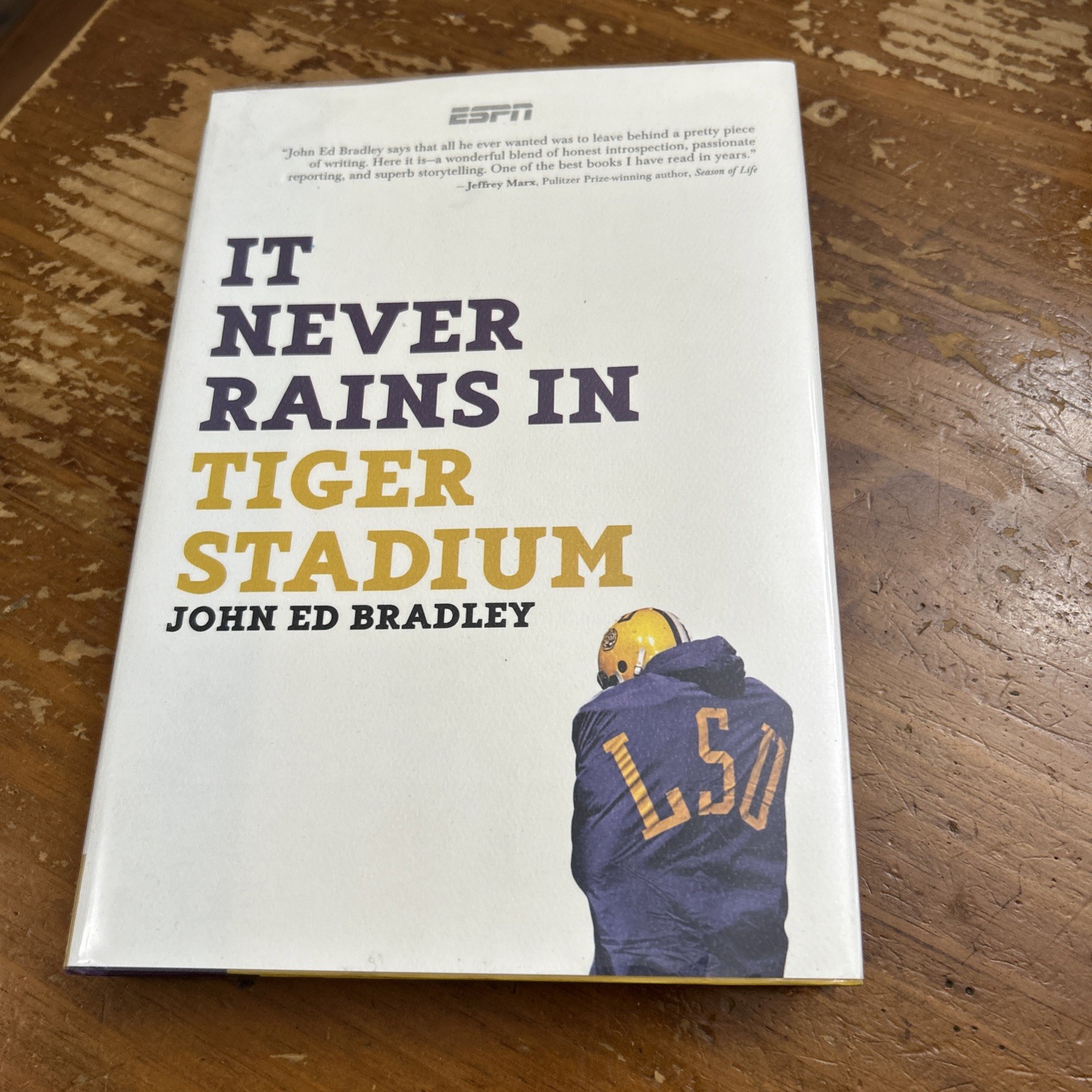 Signed It Never Rains In Tiger Stadium 1st Ed Book John Ed Bradley LSU Football