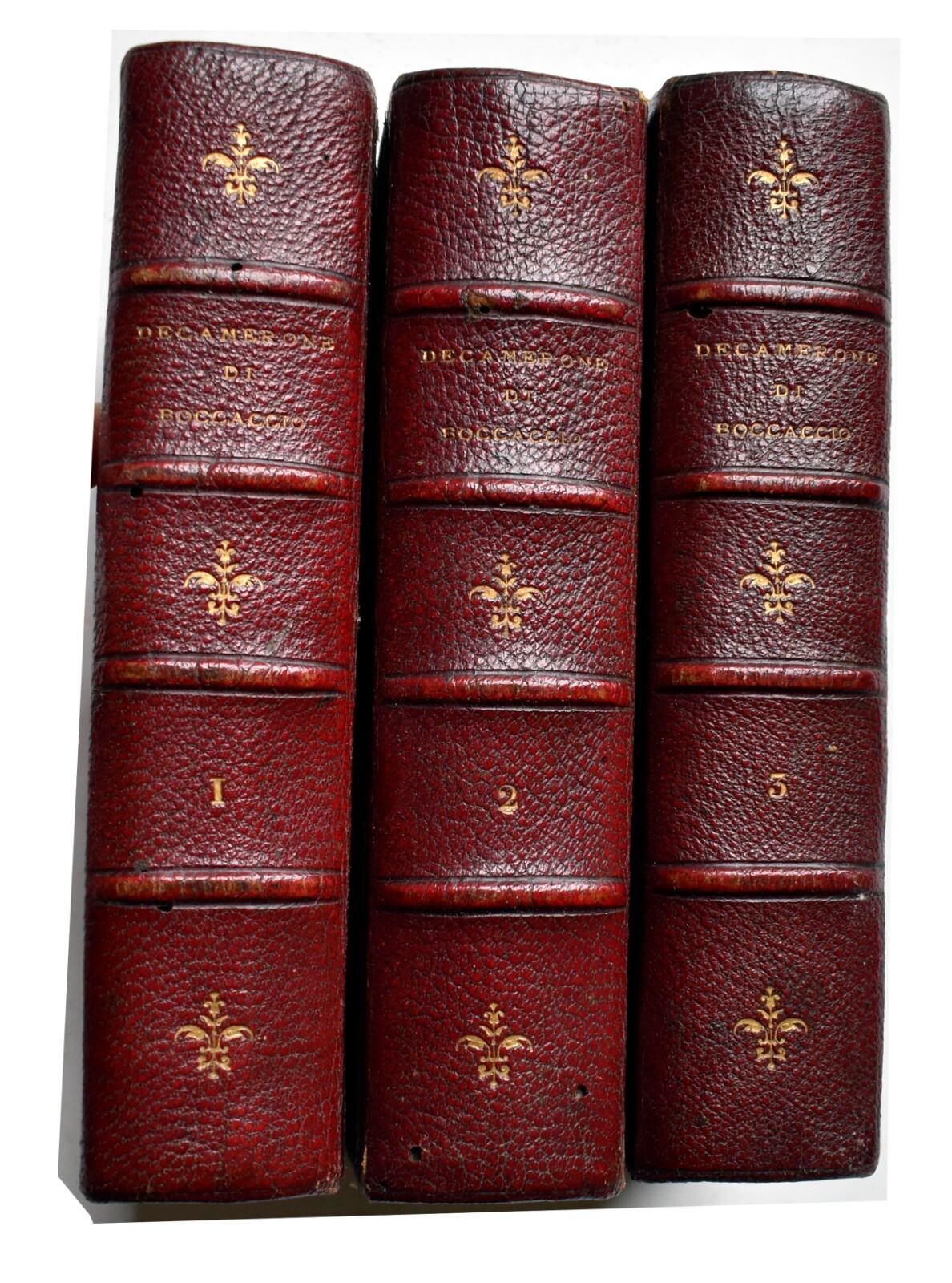 GIOVANNI BOCCACCIO . IL DECAMERO.1789 . LONDON . LONDRA . IN 3 VOLUMES