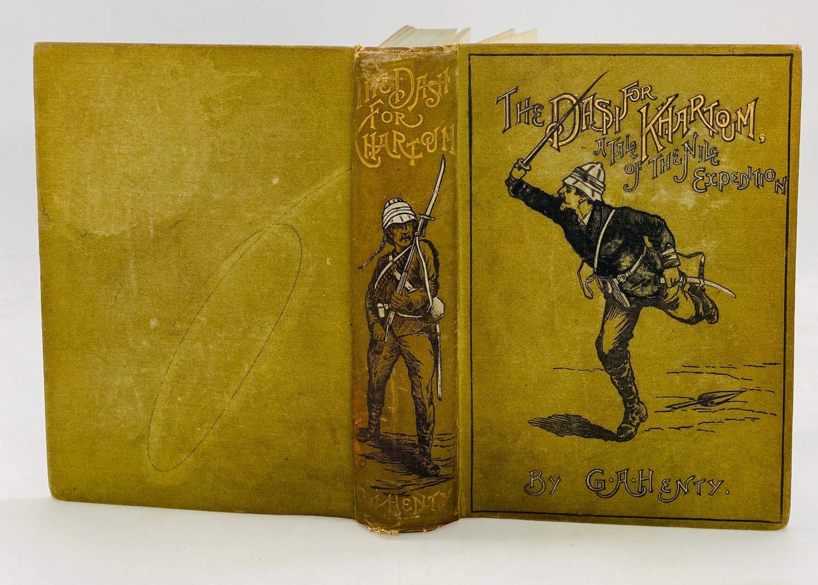 1891 G. A. Henty FIRST AMERICAN EDITION Dash for Khartoum Nile Expedition Illust