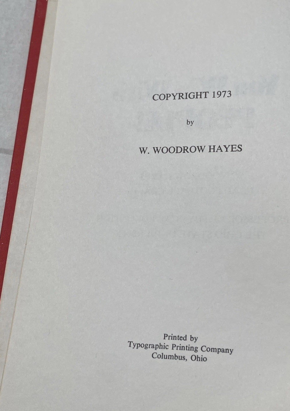 VTG You Win With People 1975 Woody Hayes HC DJ 1st Ed. Ohio State Football