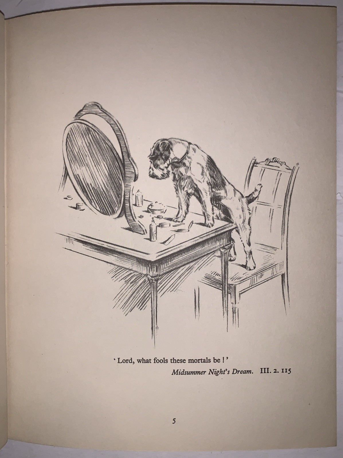 1934, SHAKESPEARE AT THE KENNELS, BOOK OF DRAWINGS SHAKESPEARE, by PERSIS KIRMSE