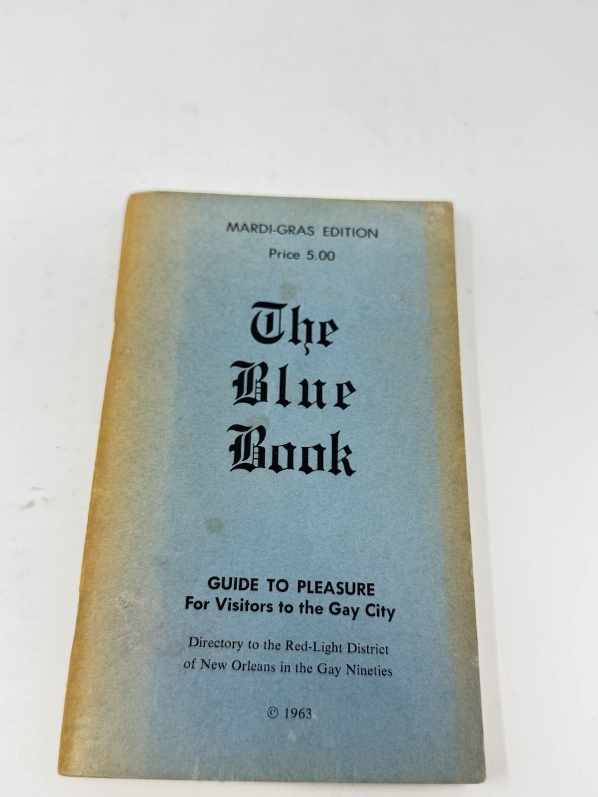 The Blue Book Mardi Gras Edition 1963 New Orleans Red-Light District Guide Rare